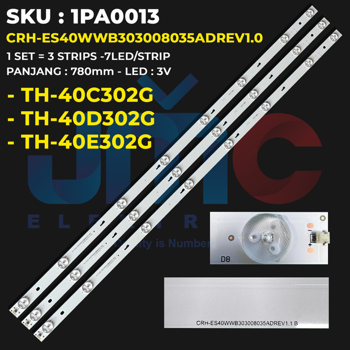 DK23 Backlight Tv Panasonic Th-40c302g 40d302g 40e302g Th40c302g Th40d302g