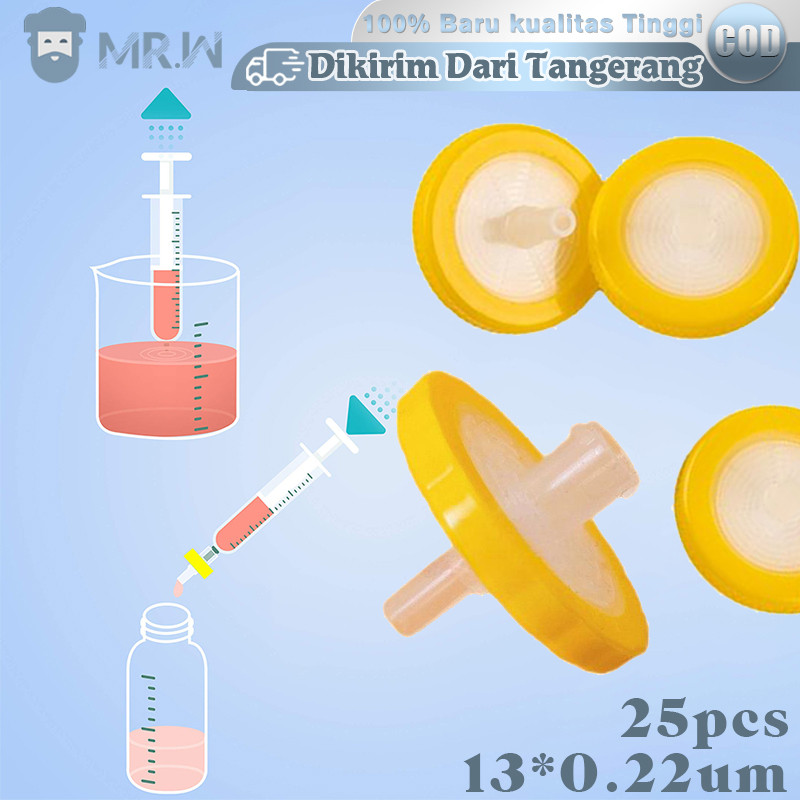Tersedia Syringe Filter 13mm 0,22 Um 25pcs Syringe Filter Nylon Syringe Membrane Filter