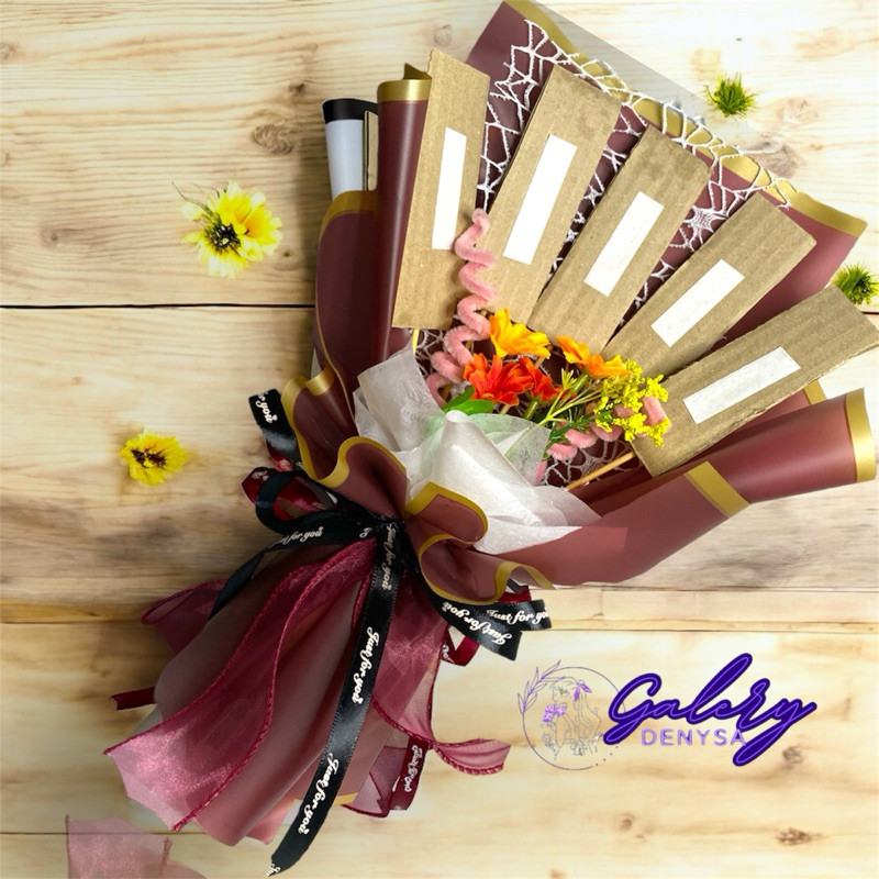 

BUKET UANG,kerangka buket snack dll