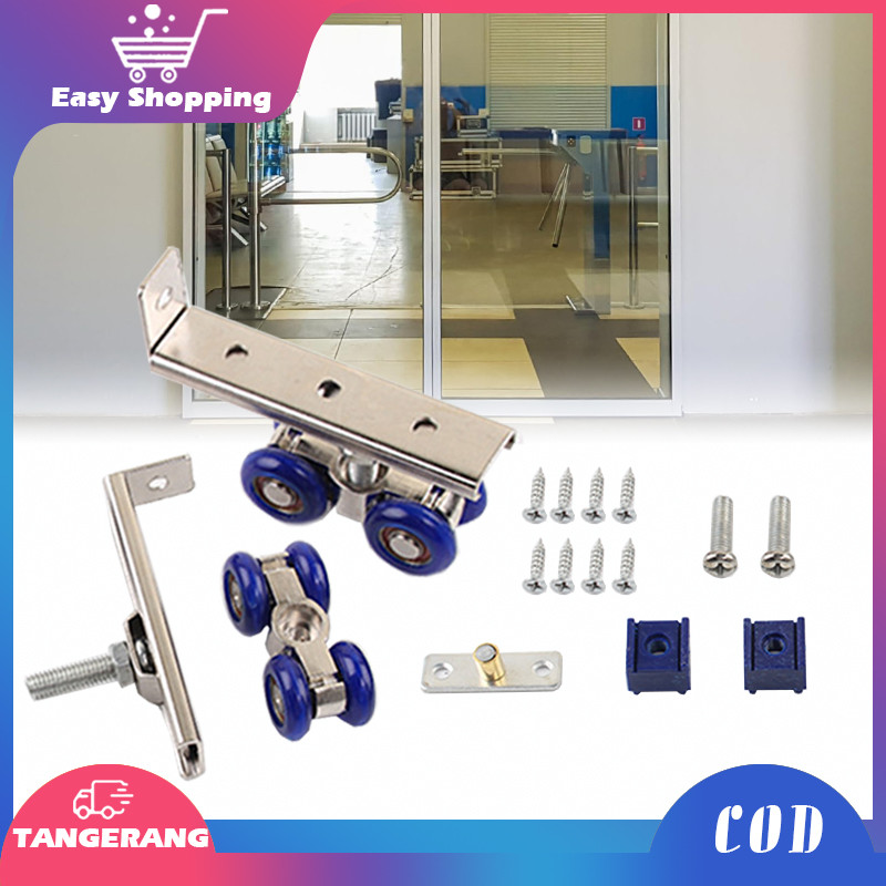 Roda Gantung Pintu Sliding 1 Set Roda Pintu Sliding Geser Roller Pintu Sliding Roda Rel Pintu