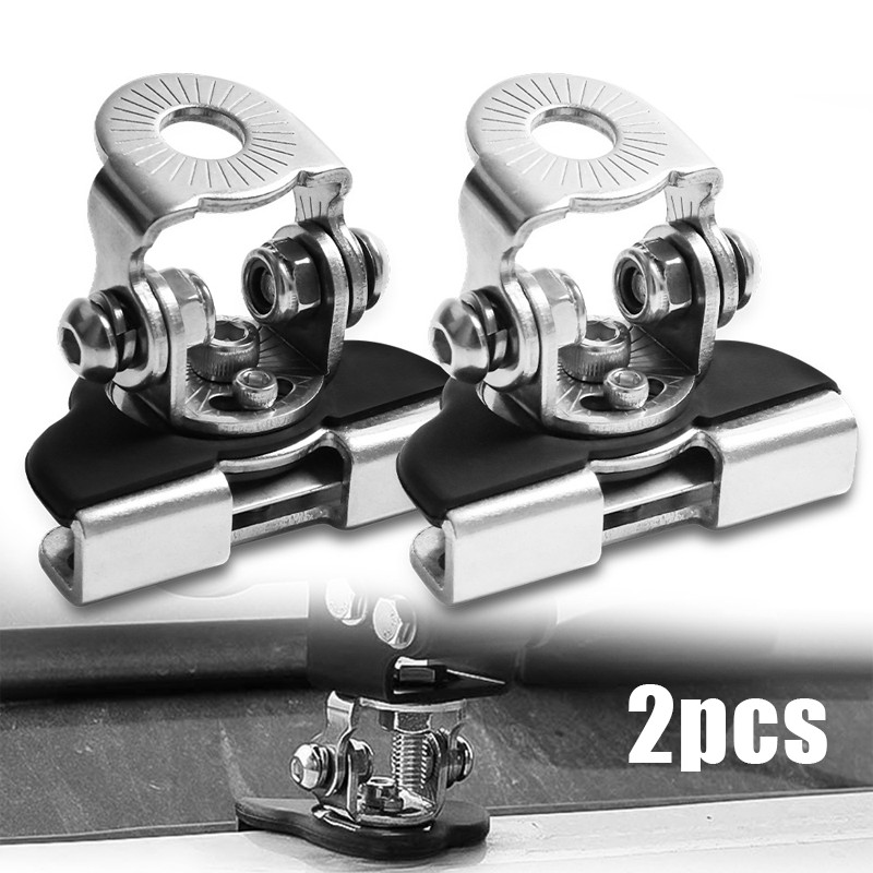 2pcs Bracket Holder Lampu Sorot Led  Universal Bahan Stainless Steel Dudukan Dudukan Braket Dudukan