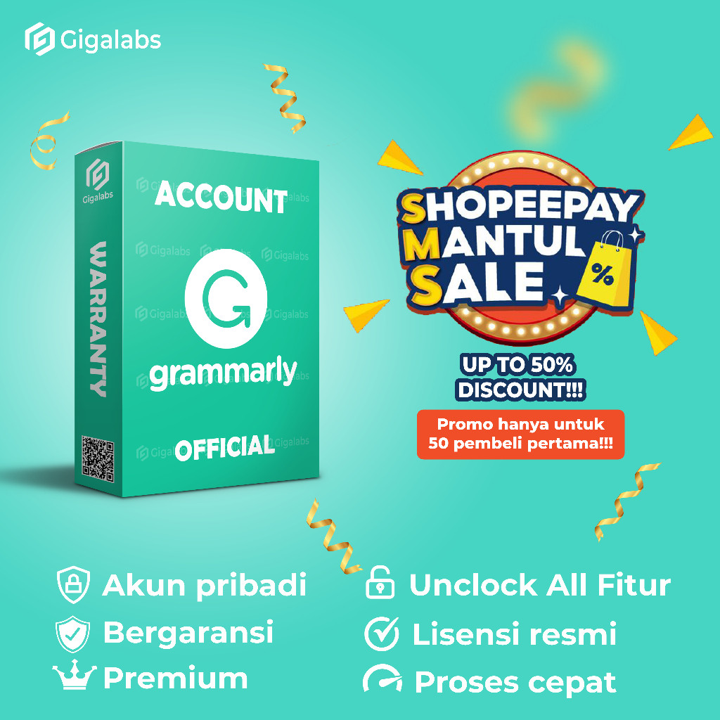 Grammarly Pro Premium Full Garansi