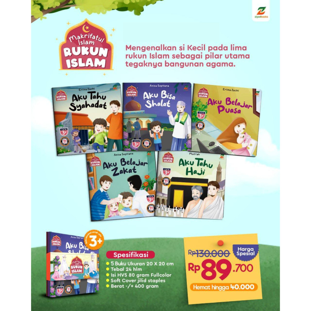 (1 set=5 buku) Buku Makrifatul Islam - Rukun Islam