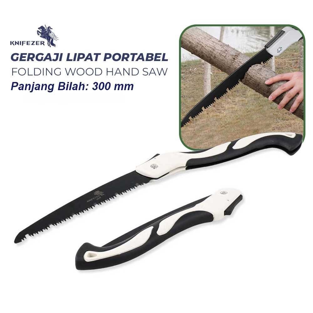 

KNIFEZER Gergaji Lipat Portabel Folding Wood Hand Saw 300mm - LA146