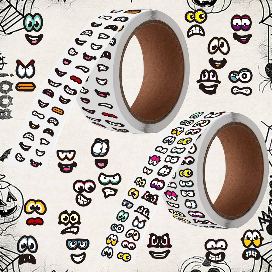 

2000Pcs colored Eye and Mouth Stickers Labels Eyes Self Adhesive Sticker for DIY Handmade Arts and Crafts and Home Decoration