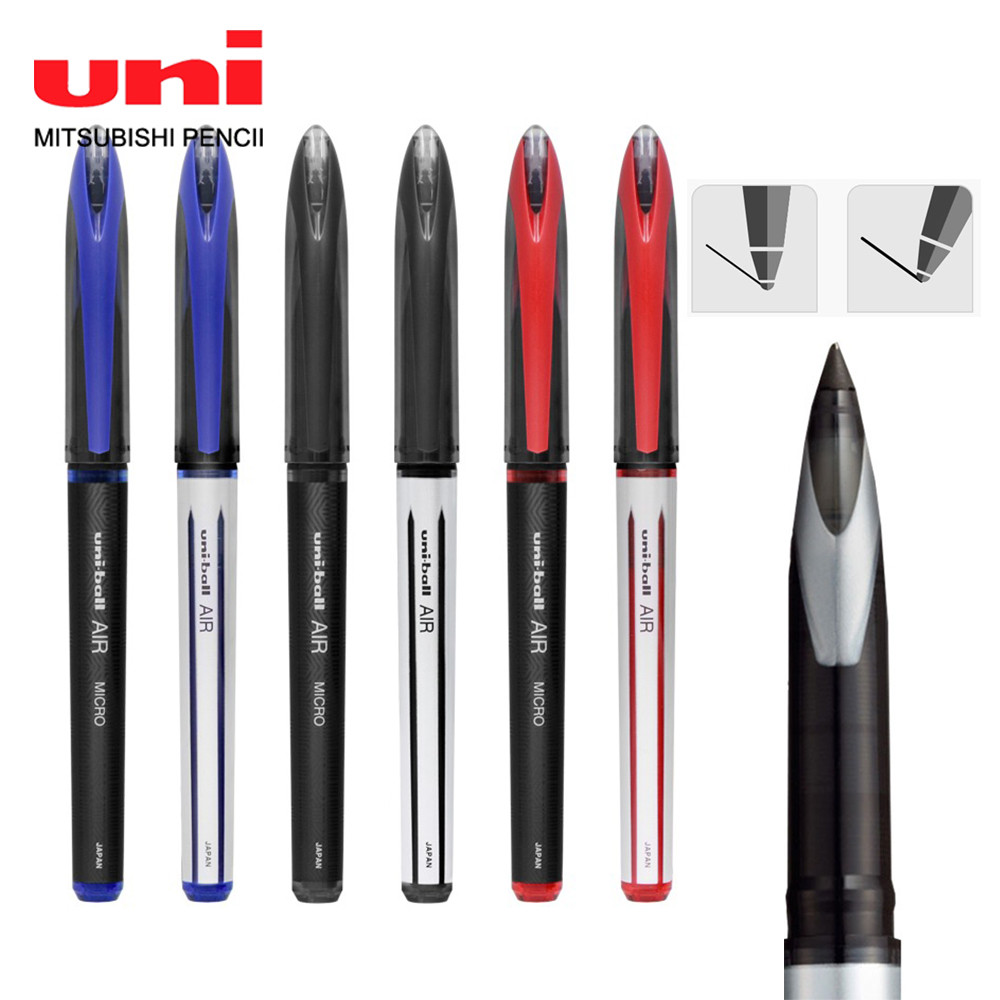 

3/6pcs Japan Uniball Gel Pen AIR Straight Liquid Signature Pen UBA-188 Black Technology 0.5/0.7mm Free Writing School Supplies
