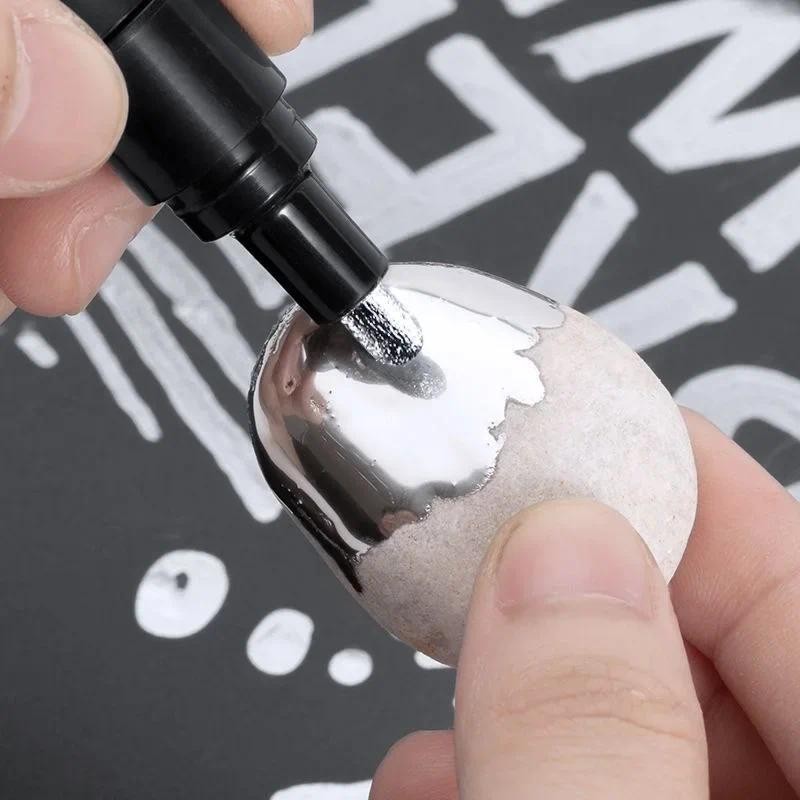 

1/2pcs Mirror Marker Pen DIY Reflective Paint Pens Mirror Markers Chrome Gold SILVER Marker Signature Car Styling Art Craftwork