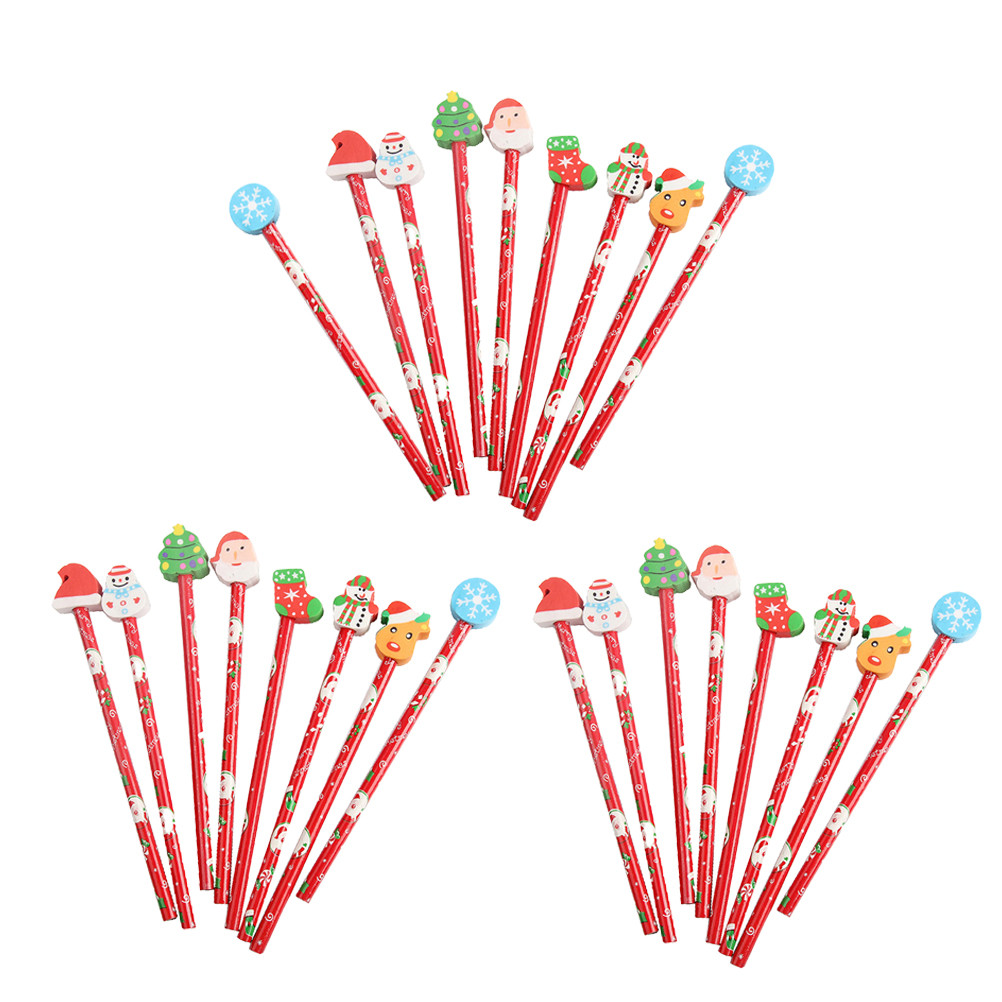 

25 Pcs Pencil Christmas Child Pencils for Kids Stationery Wood Stationary Gift Cartoon
