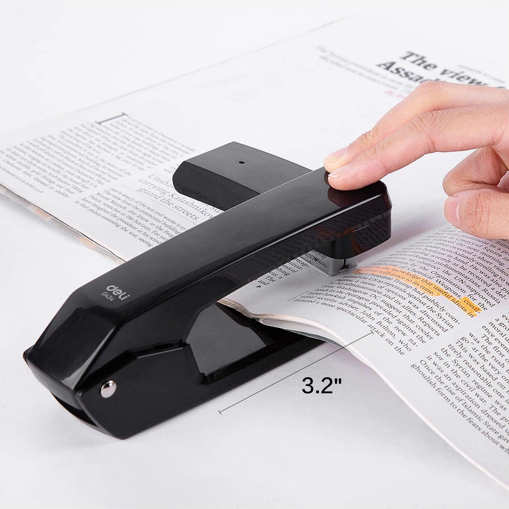 

Swing-Arm Swivel Stapler 25 Sheet Capacity 360 Degree Rotate Desktop Staplers For Booklet Or Book Binding Black