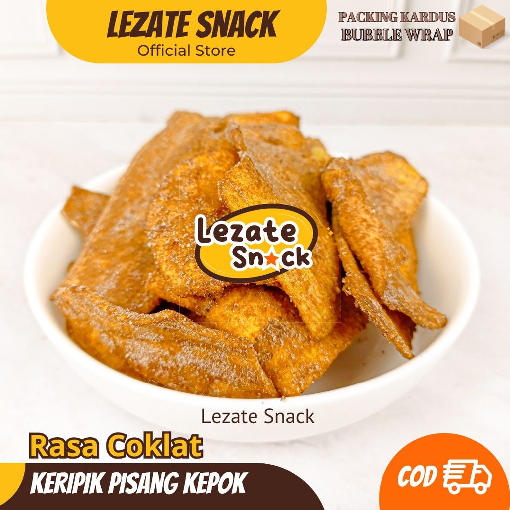 

Kripik Pisang Coklat Kepok 500gr Kiloan Murah /Kripik Pisang Coklat Kepok Manis Khas Lampung Tipis Keripik Pisang Madu Pisang Asin SEDAP