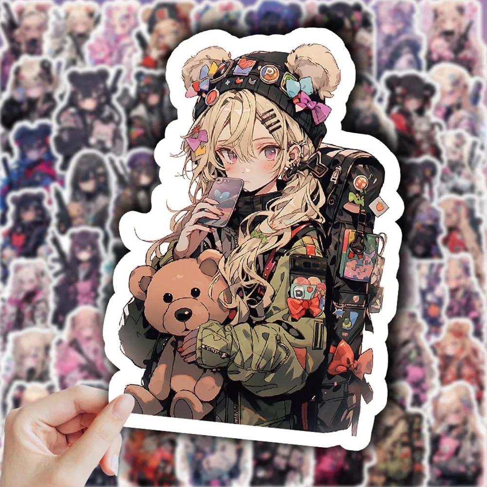 

10/30/60pcs Kawaii Anime Soler Girls Stickers Cute Cartoon Kids Decals Toy Phone Case Suitcase Laptop Graffiti Sticker Decor