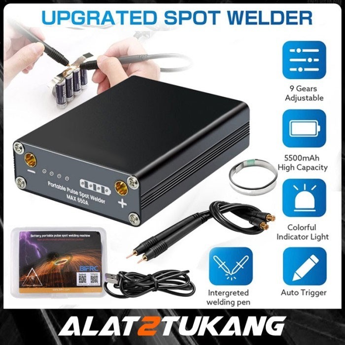 Spot Welder Portable Baterai 18650 Alat Las Titik Rakit DH20 Pro+