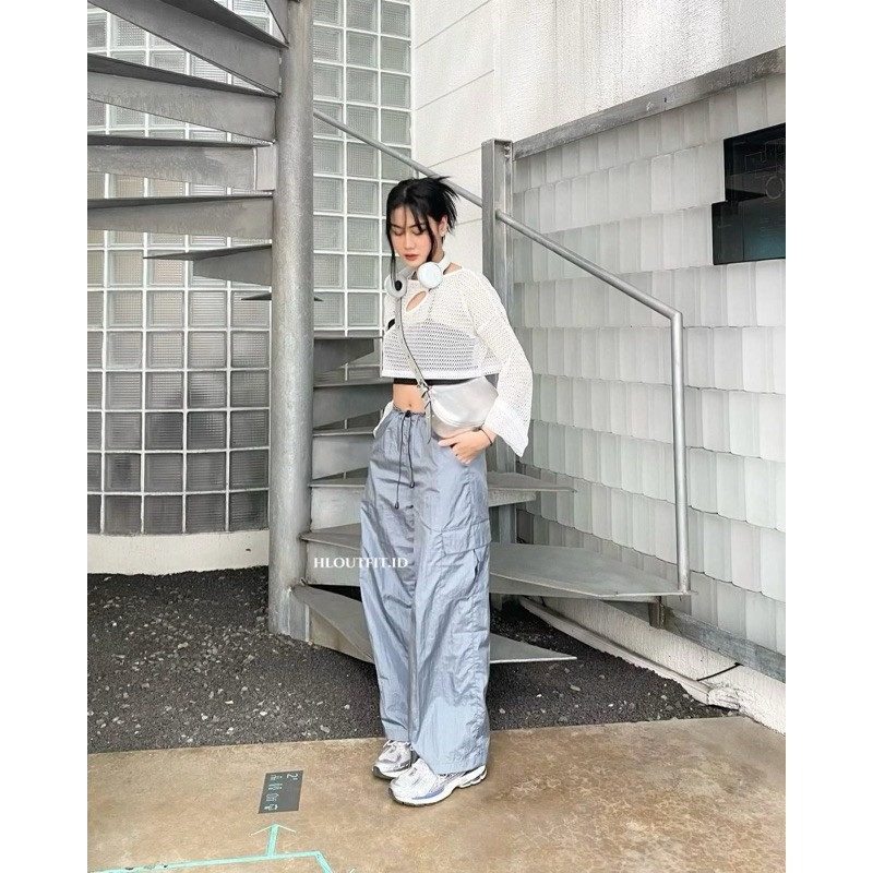 NANTARSHOP HL Celana Cargo Parasut- Parachute Cargo Pants Realpict