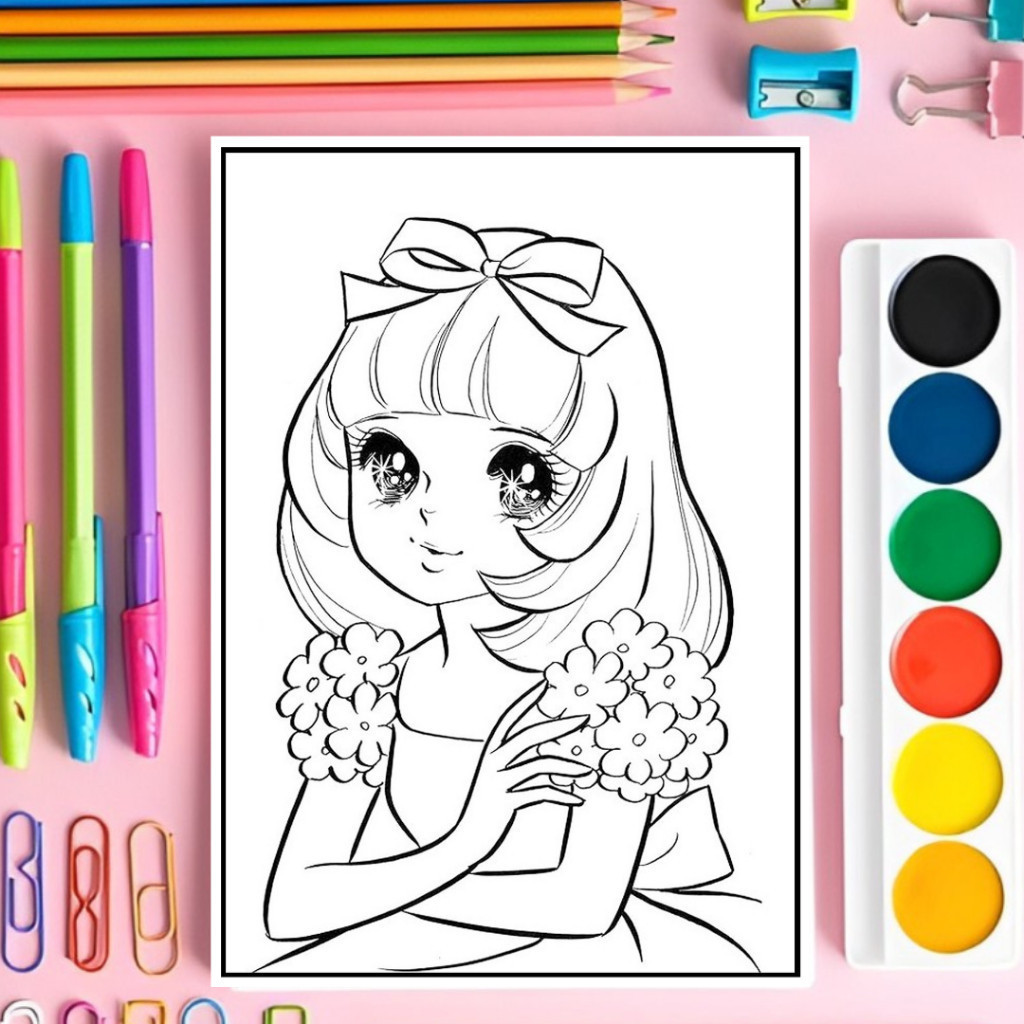 

Terlaris Kertas mewarnai anak Tema Princess 1 A5 & A4 Hvs 100gsmclaraa aurel