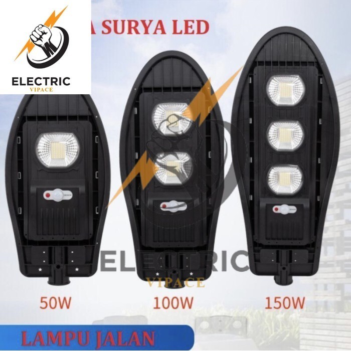 Lampu Jalan Cobra Solar Cell 100w 100Watt PJU Solar cell 100watt 100w GARANSI