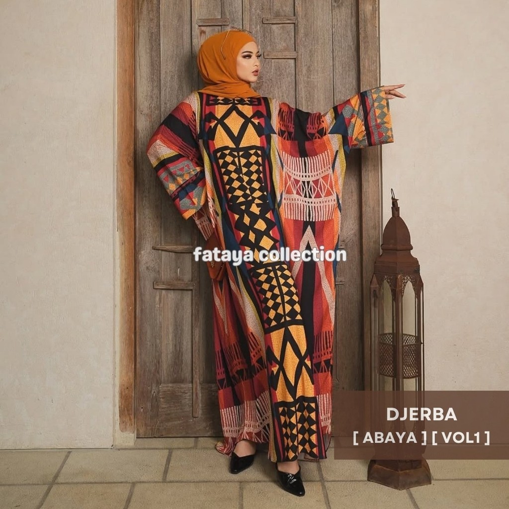 Fataya Collection DJERBA Abaya Farasha - Kain Silk Doff