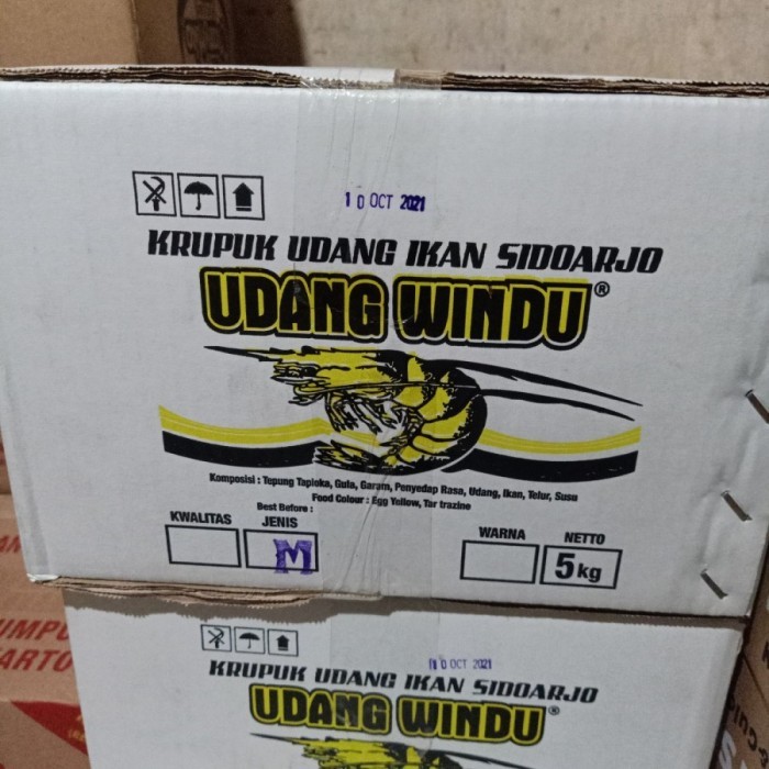 

1 Dus Kerupuk Udang Ikan Sidoarjo Cap Udang Windu 5Kg Jenis M (Mede)