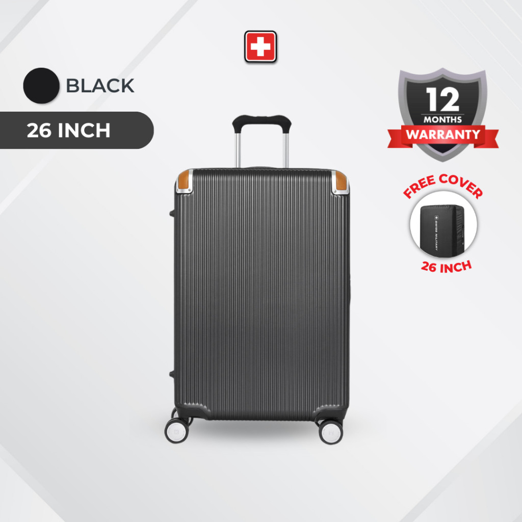 Swiss Military Koper Zeneba Black - Koper Bagasi 26 inch