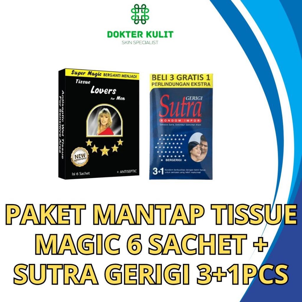 COD Tissue Magic Original + Sutra Gerigi Asli Tisu Magic Tahan Lama Sutera Gerigi Pria Dewasa