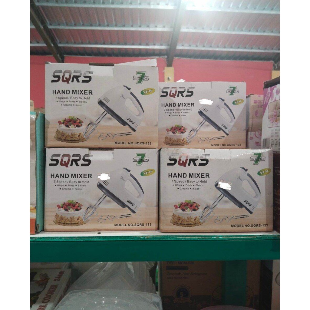 hand mixer SQRS 7 speed alat masak mixer