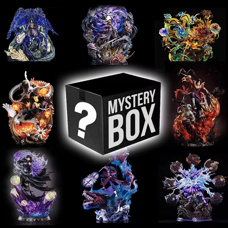 Naruto Anime Figure Kakashi  Sasuke  Blind Box Lucky Box Figure Mystery Box Anime Best Gift Exquisit