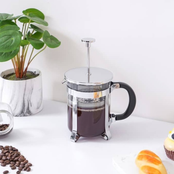 Teko Kopi French Press 600 Ml DELICIA Teko Kopi Kaca Borosilicate
