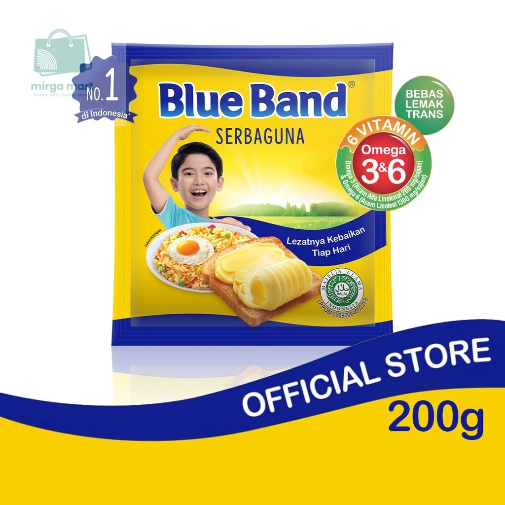 

Blue Band Serbaguna Margarin Masak 200 Gr mirga mart