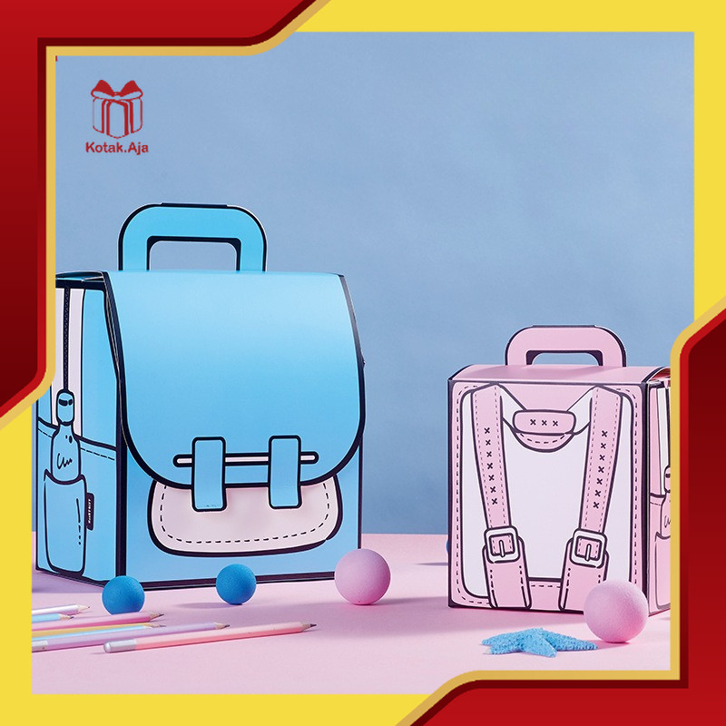 

GiftBox / Box 3D / Box Ultah / Kemasan Ultah / Box Souvenir / Goodiebag Souvenir I BM35-BM37