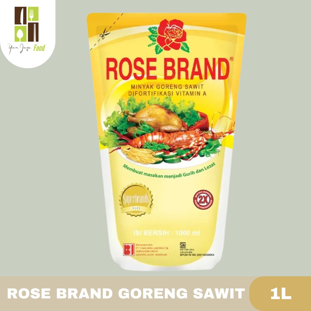 

Rose Brand Minyak Goreng Sawit 1L / Minyak Goreng Kemasan Pouch
