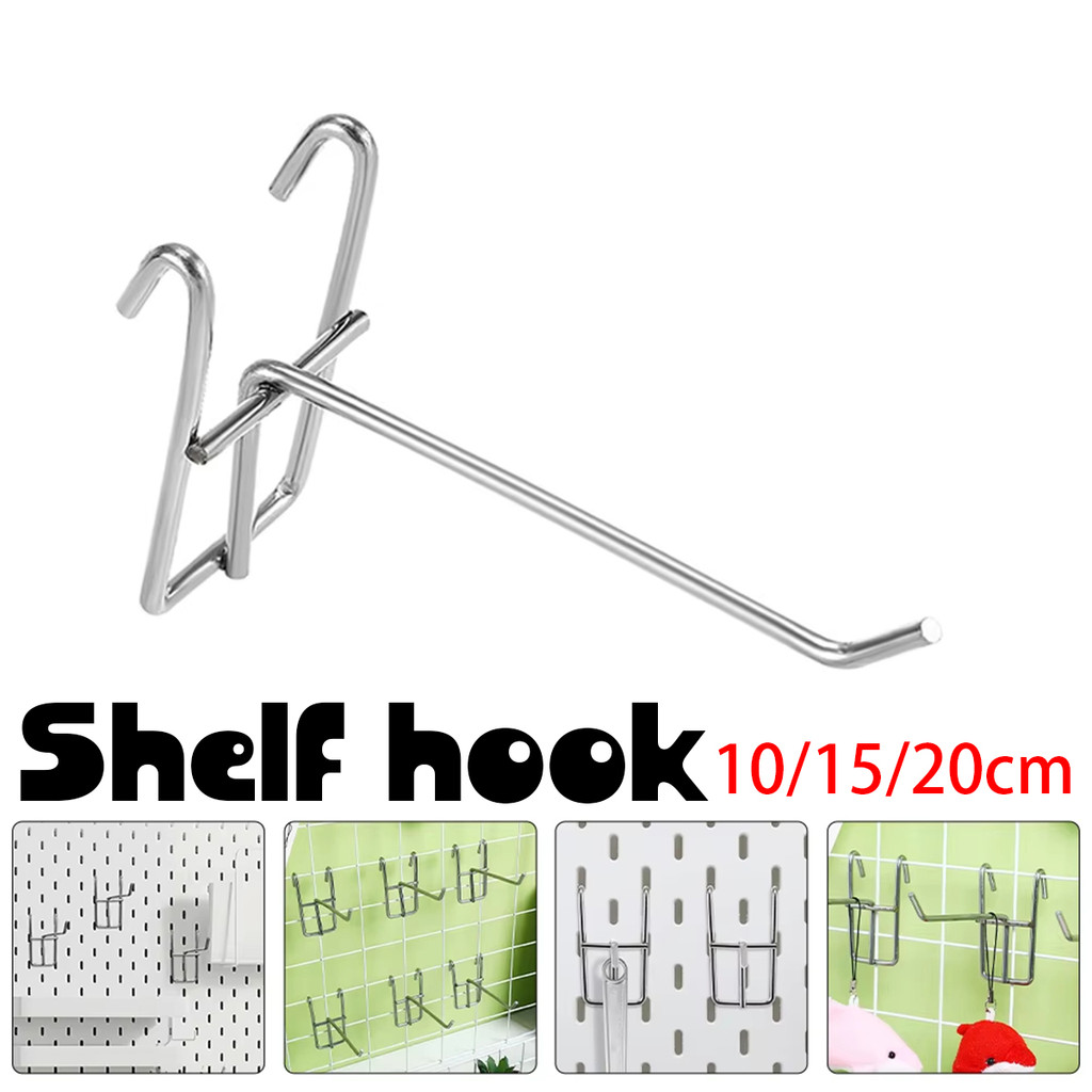 10pcs Cantolan Ram Aksesoris Chrome Besi Gantungan Display Aksesoris Ram Gantungan Ram Kawat Single 