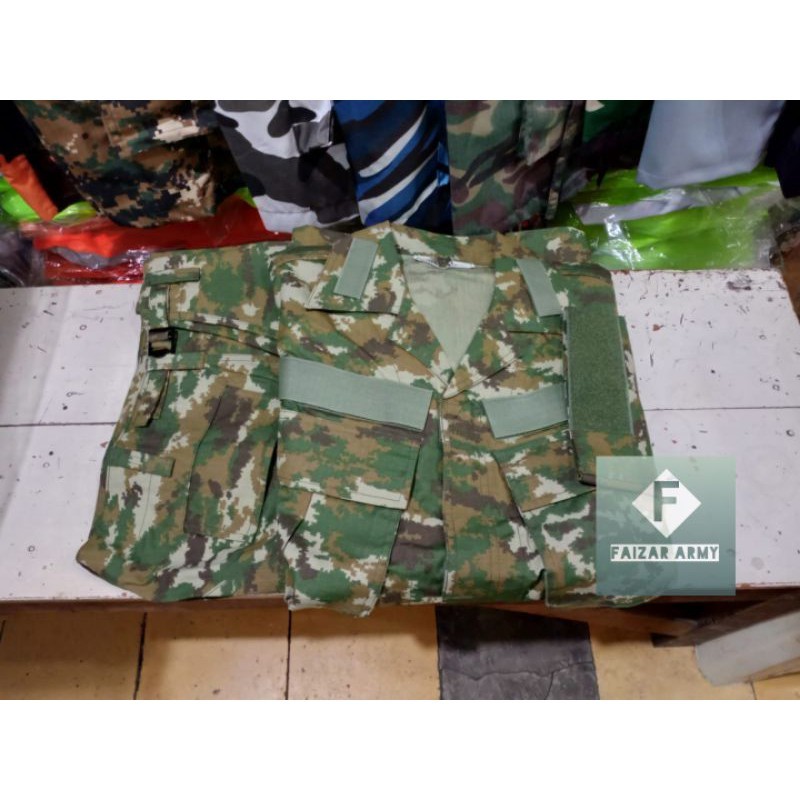 Baju/SERAGAM PDL KOSTRAD ASLI JATAH TNI AD ORI .1stel PAKAIAN PDL KOSTRAD.PAKAIAN PDL KOSTRAD