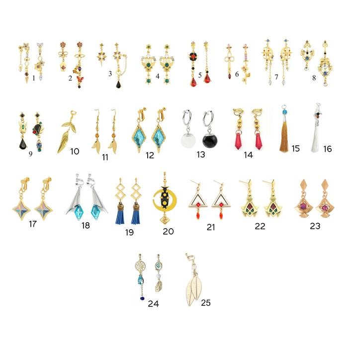 anting genshin albedo xiao tartaglia yae miko hutao keqing venti