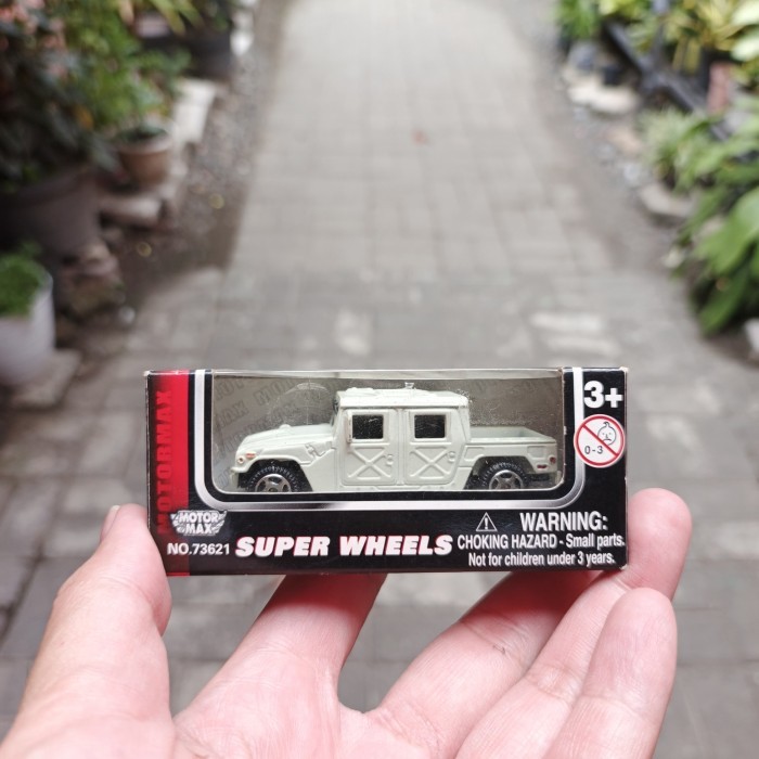 Humvee Hummer Super Wheels Motormax 1/64 Rare VHTF Miniatur Mainan Diecast