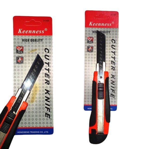 

KEENNESS Pisau Cutter / Cutter Besar/ Silet Pemotong Kertas Kater Potong Utility Cutter gagang karet