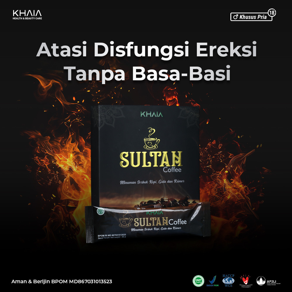 

KHAIA Sultan Coffee - Kopi Gingseng Stamina Pria Ketahanan Menigkat Bpom