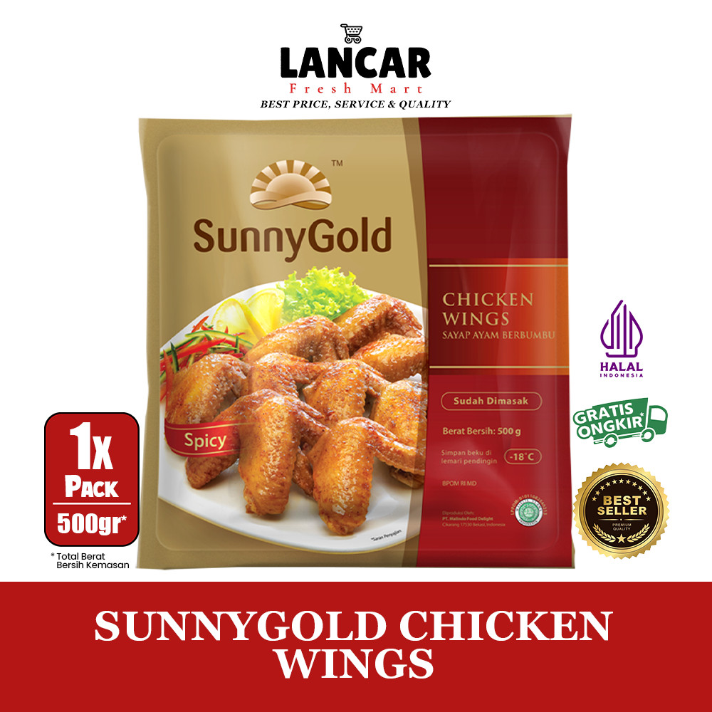 

SUNNYGOLD CHICKEN WINGS 500GR