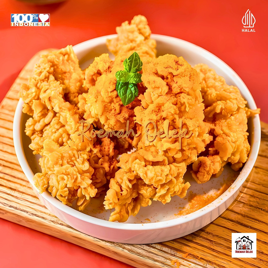 

Keripik Kulit Ayam Crispy Premium 100gr – Renyah Garing, Bumbu Melimpah!