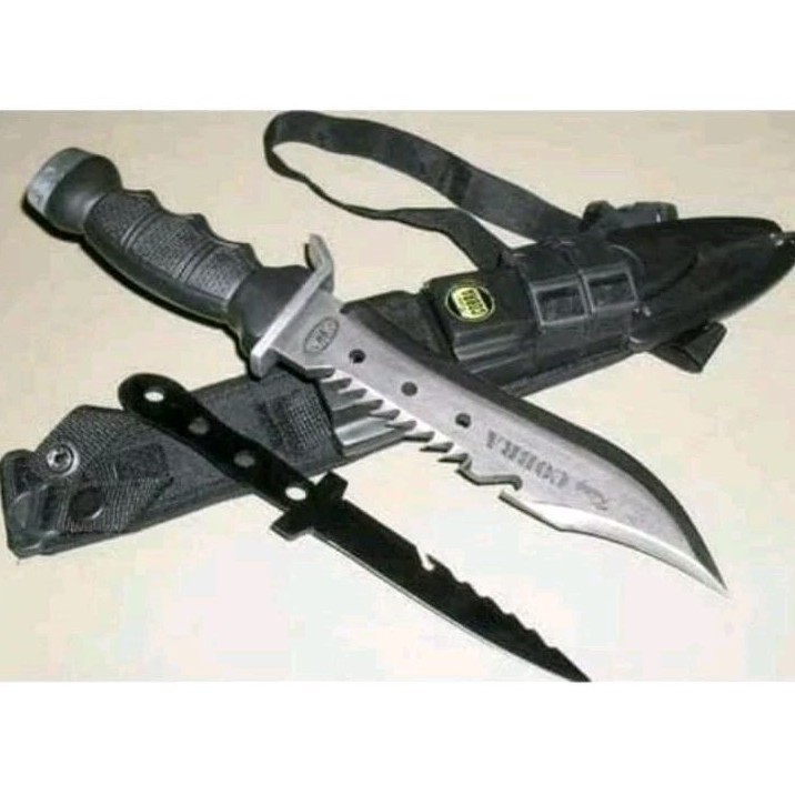 PISAU RAMBO ORIGINAL BAJA/Promo Pisau Berburu Comando King Kobra