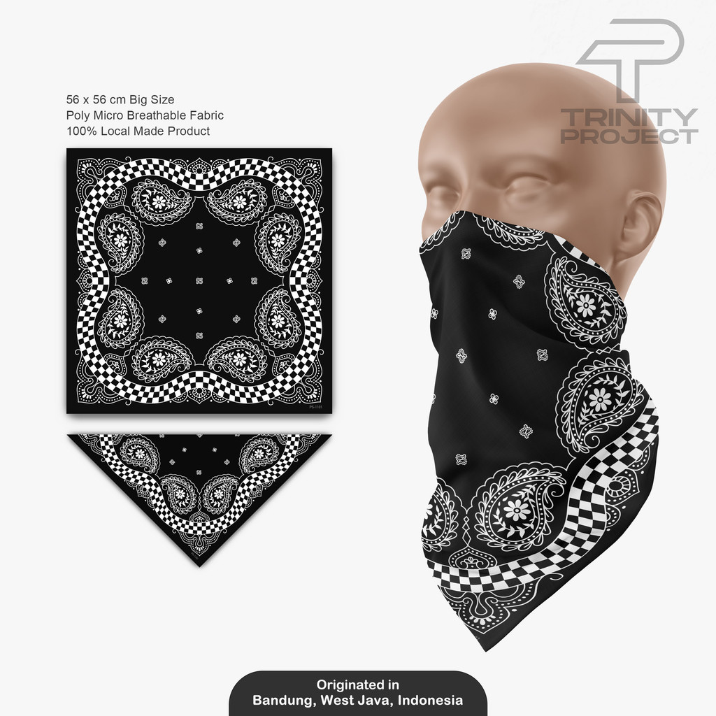 Paisley 1101 - Bandana /Paisley Scarf /Headband /Bandana Slayer Unisex /Skena Aksesoris Outfit Murah