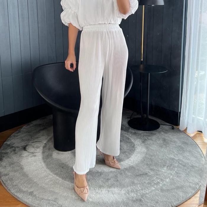 Ready KULOT plisket LIDI / celana kulot plisket lidi / kulot lidi / pleats pants / celana plisket pa
