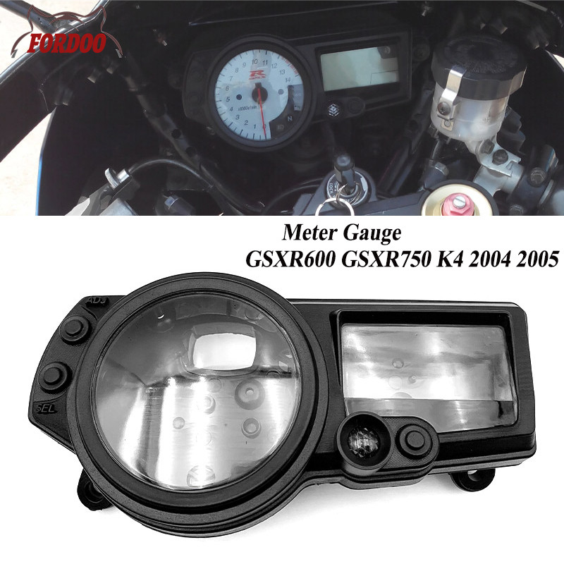 For SUZUKI GSXR GSX-R 600 750 GSXR600 GSXR750 K4 2004 2005 Motorcycle Speedometer Case Odometer Inst