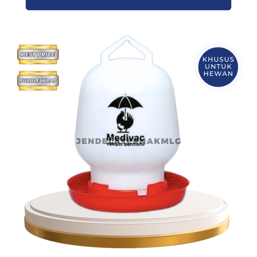 TEMPAT MINUM AYAM 2 LITER MEDION - Alat Minum Ayam