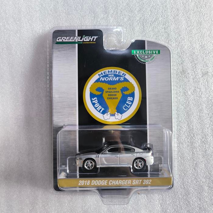 DIECAST GREENLIGHT 2018 DODGE CHARGER SRT 392 - MR NORMS SPORT CLUB MINIATUR
