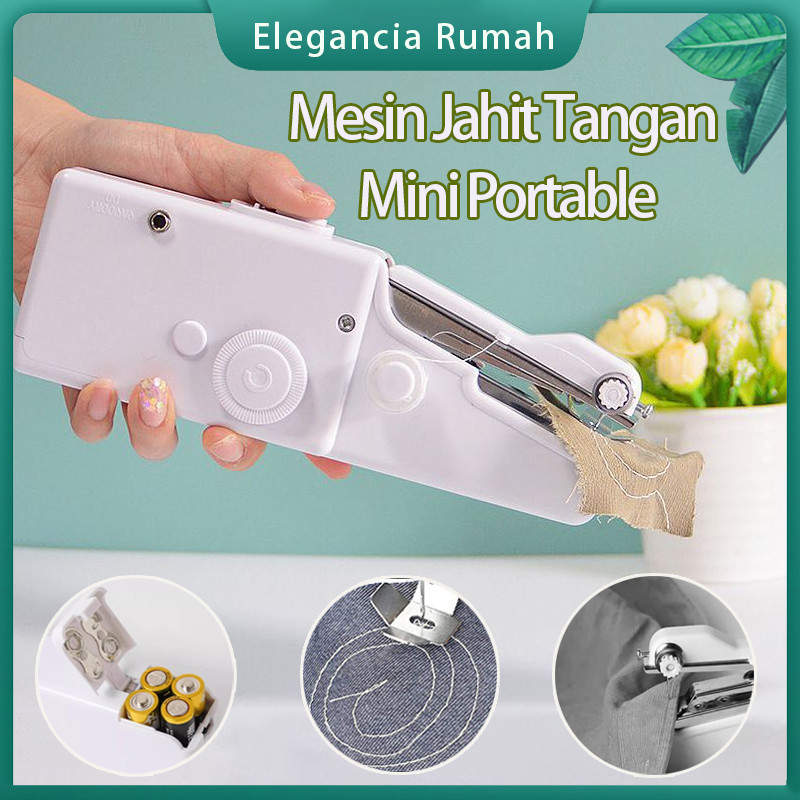 Mesin Jahit Tangan Mini Portable/Menjahit Travel Praktis/Alat Jahit Genggam/Tangan Mesin Jahit Mini 