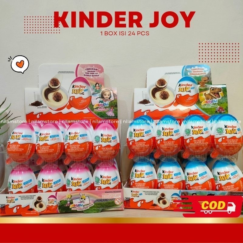 

EXP JULI 2025 1 Box Kinder Joy isi 24 - Kinderjoy Boy -Kinder Joy Murah Exp JULI 2025
