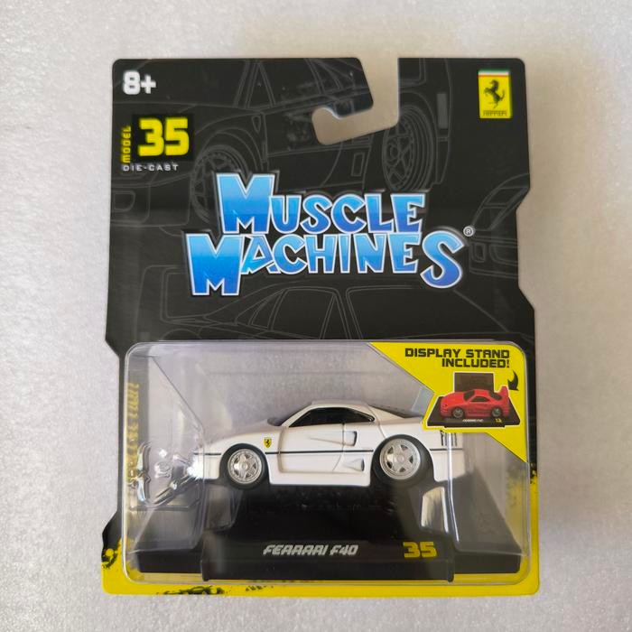 DIECAST MAISTO MUSCLE MACHINES FERRARI F40 WHITE
