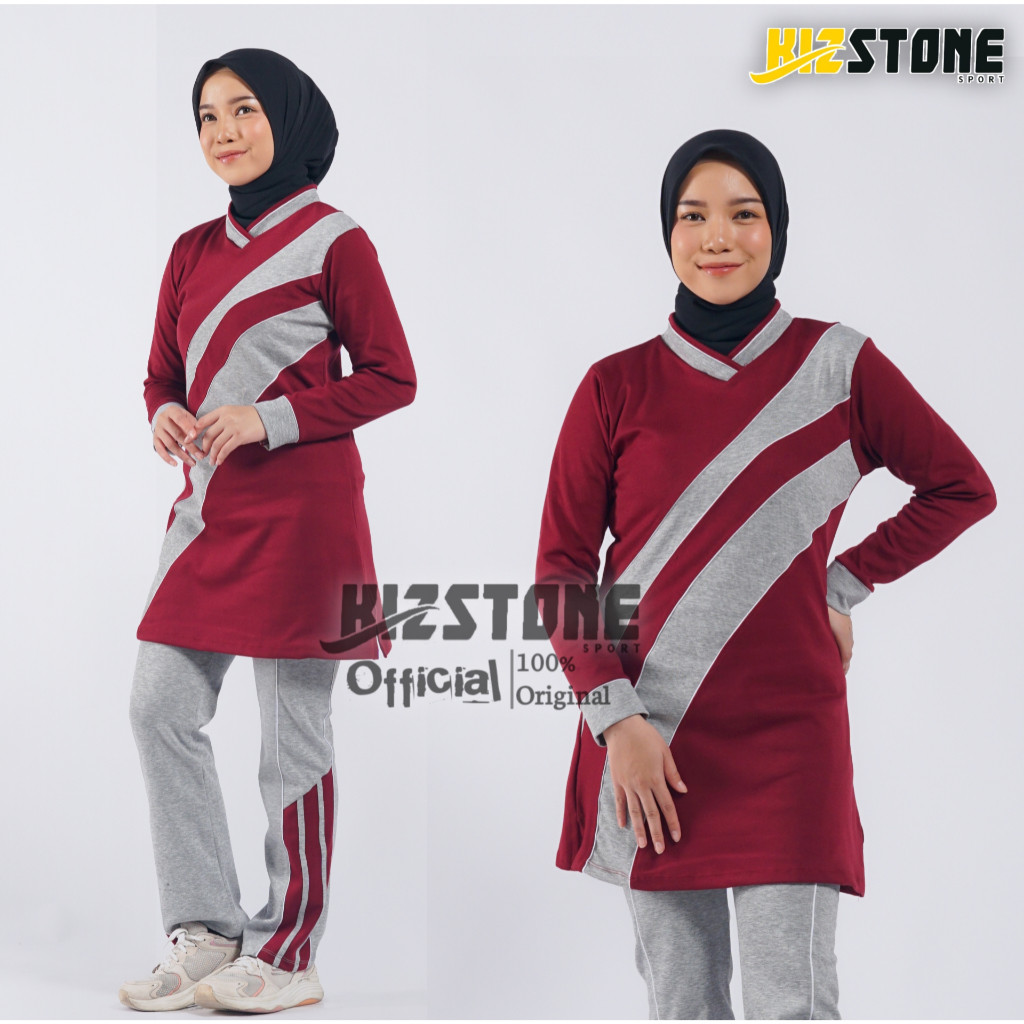 (PROMO) Baju Olahraga Syar'i | Baju Senam Muslimah | Set Baju Senam Wanita