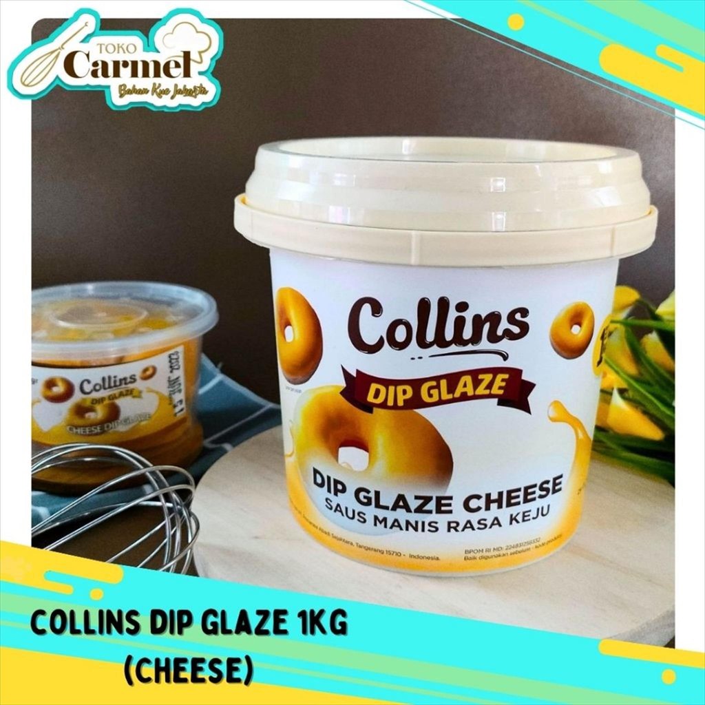 

Collins Dip Glaze 1kg - Topping Dipping Glaze Aneka Rasa Chocolate Coklat Strawberry Tiramisu Green