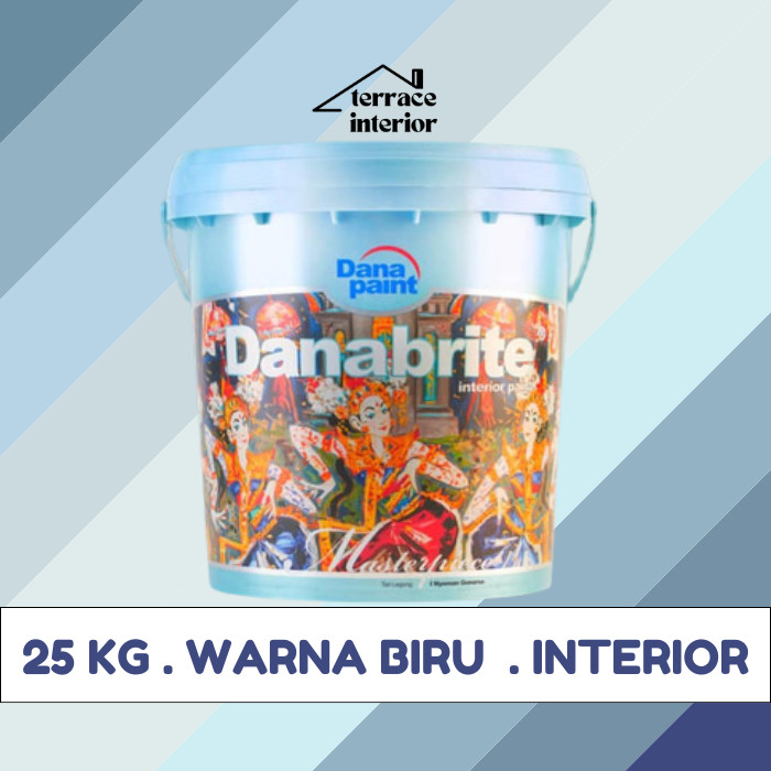 Cat Tembok Interior Danapaint Danabrite Warna Biru 25 Kg