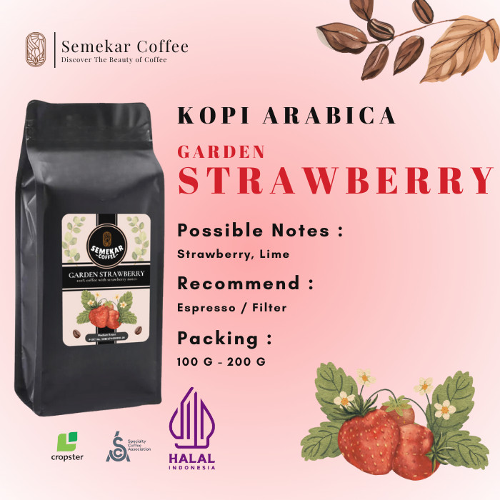 

Semekar Coffee - Kopi Strawberry Garden Natural Anaerobic Exclusive Premium Roasted Beans